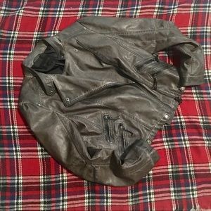 Blu Pepper Vegan Leather Jacket